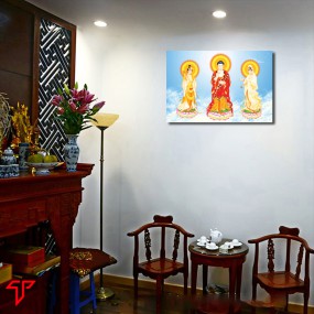 Tranh phật giáo tam thánh